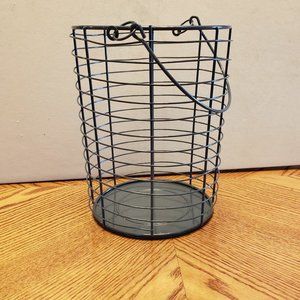 Gold Canyon Farmhouse Wire Lantern Candle Holder